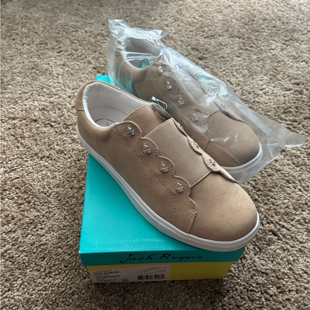 New Jack Rogers Suede Slip on Sneakers Size 9